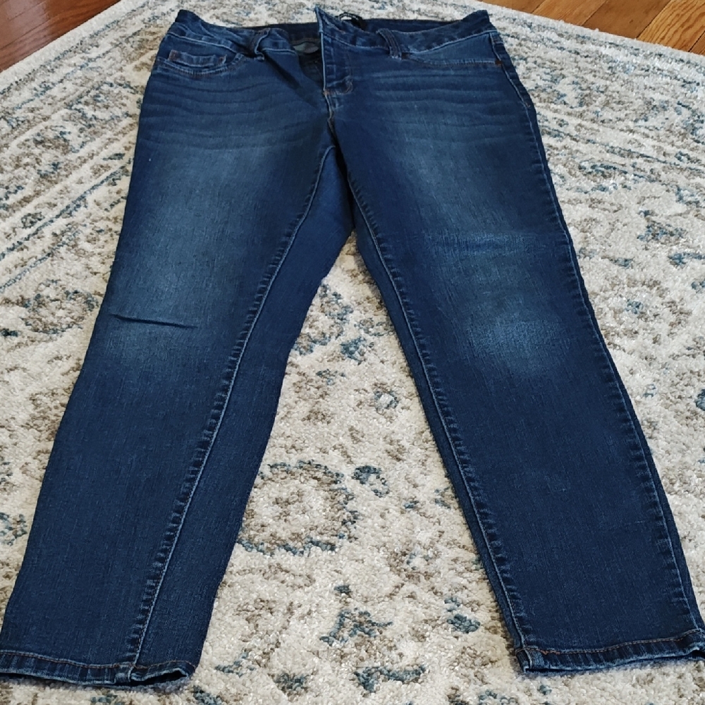 d. jeans Women's Straight Leg Dark Indigo Jeans